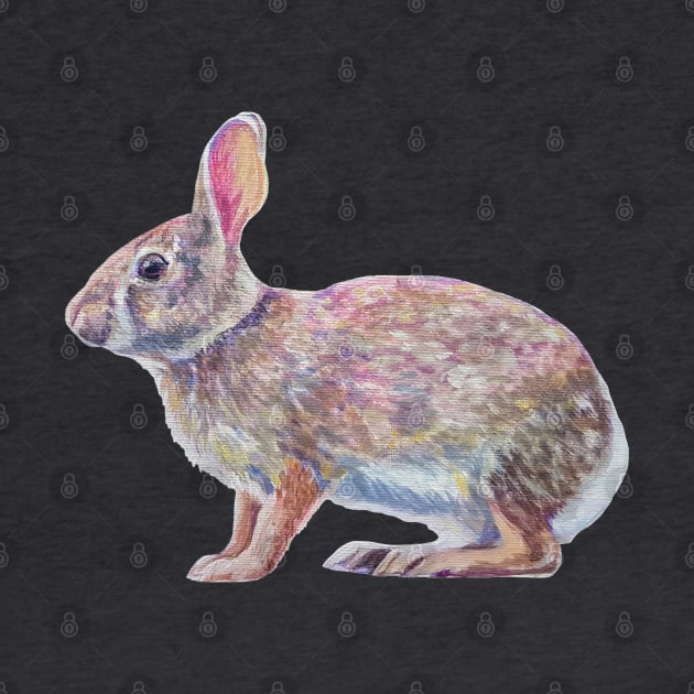 Cottontail rabbit painting (no background) by EmilyBickell